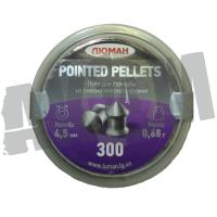 Пули Люман Pointed pellets (300 шт) острая головка, 0,68 гр 4,5 мм в Екатеринбурге фото