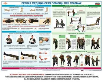 Плакат Первая доврачебная медицинская помощь (6 листов) в Екатеринбурге фото