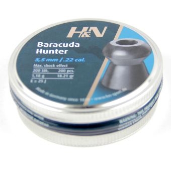 Пули пневматические H&N Baracuda Hunter, 5,5 мм, 1,18гр. (200 шт) в Екатеринбурге фото